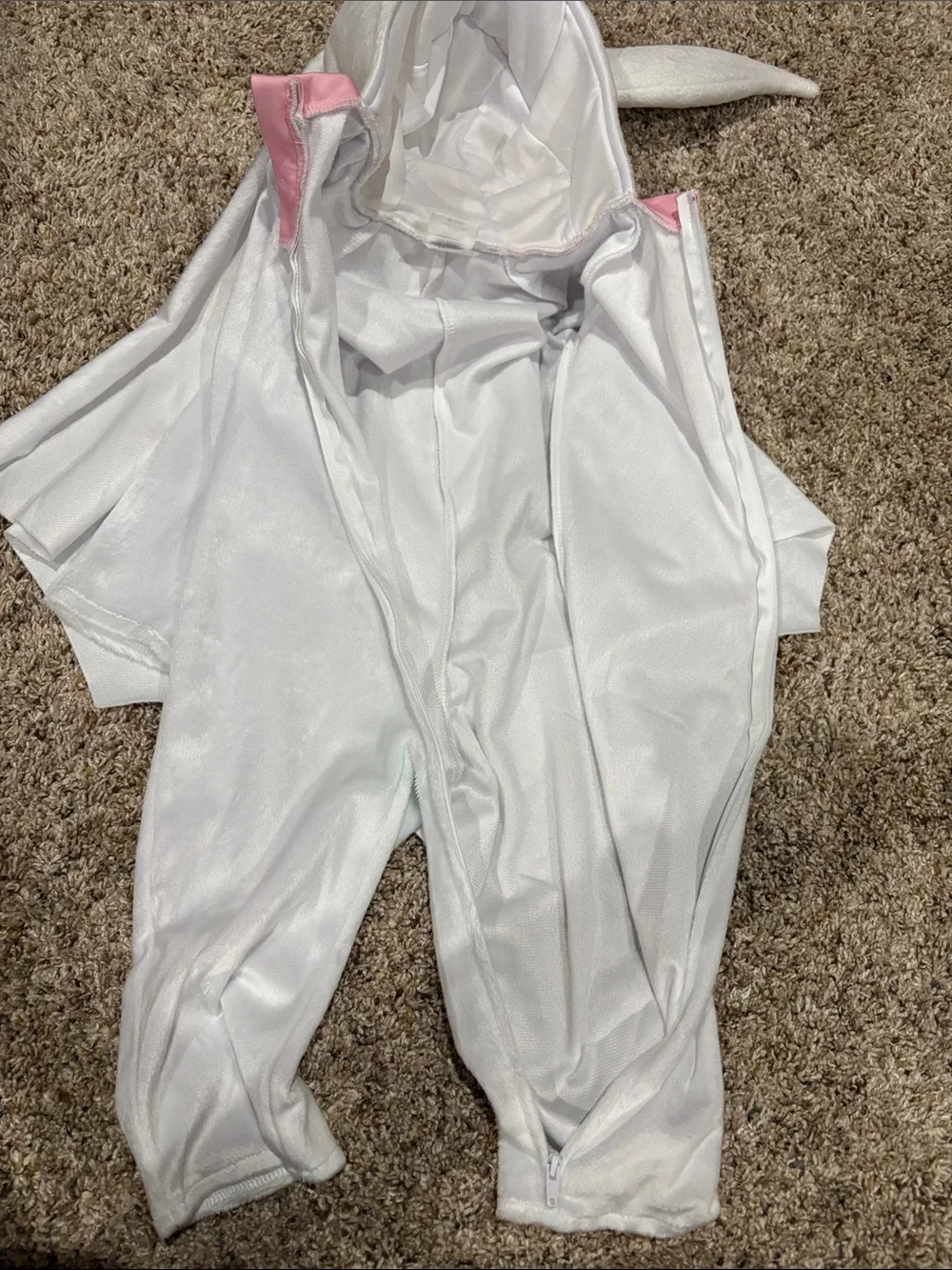 Kids Disney Zero Costume with Hood and Pumpkin Accent that lights up - Picture 7 of 9